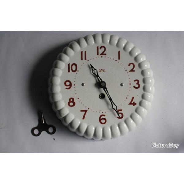 Horloge murale fa�ence SMI Moule � g�teau Cuisine vintage