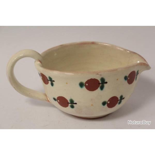 Pot � cr�me poterie Pommes Steiner Kiesen Suisse Art populaire