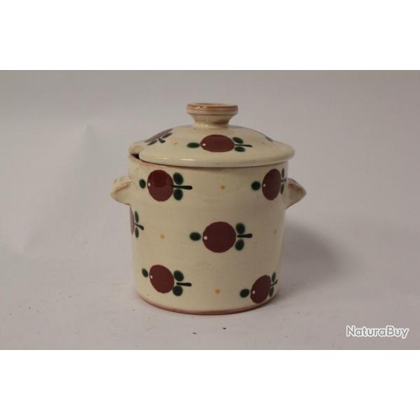 Pot � condiment poterie Pommes Steiner Kiesen Suisse Art populaire
