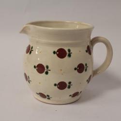 Pichet poterie Pommes Steiner Kiesen Suisse Art populaire