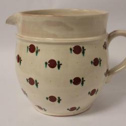 Grand Pichet poterie Pommes Steiner Kiesen Suisse Art populaire