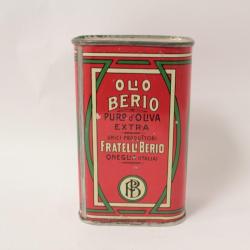 Boite t&ocirc;le Huile d'olive Olio Berio Fratelli Italie