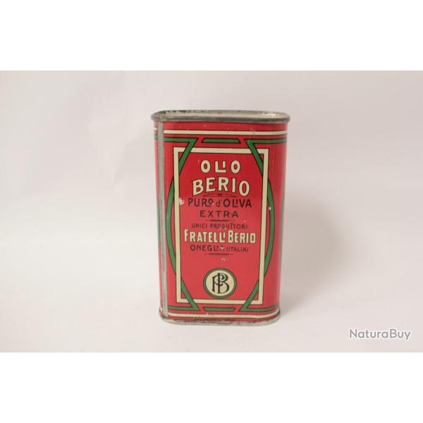 Boite t�le Huile d'olive Olio Berio Fratelli Italie