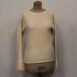 Pull laine Jean-Louis Scherrer monogramme vintage