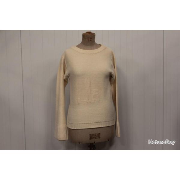 Pull laine Jean-Louis Scherrer monogramme vintage