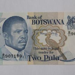 Billet 2 Pula Botswana 1989-1992 neuf