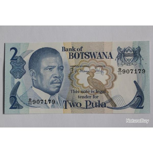 Billet 2 Pula Botswana 1989-1992 neuf