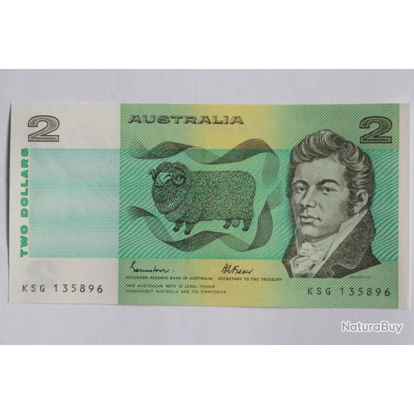 Billet 2 Dollars Australie 1974-1985 neuf
