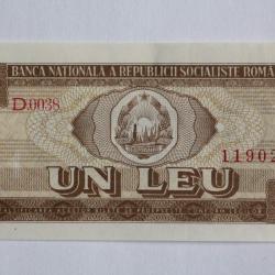 Billet 1 Leu Roumanie 1966 neuf