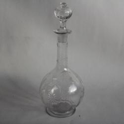 Ancienne Carafe cristal gravé