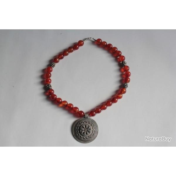 Collier Pendentif ethnique argent Oman
