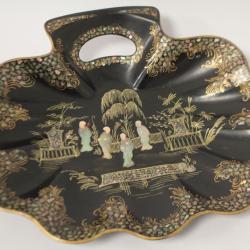 Ramasse miettes asiatique nacre carton bouilli Napol&eacute;on III