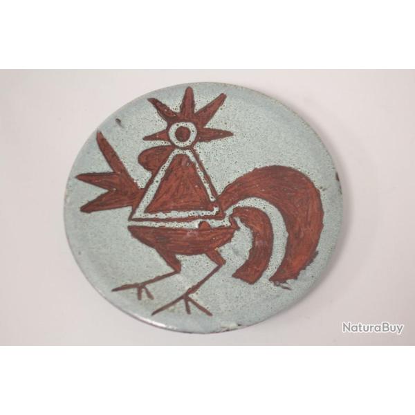 Coupelle c�ramique �maill�e Coq Pablo Sanguino Toledo Espagne