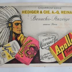 CPA publicitaire Hediger & cie Reinach Cigarette