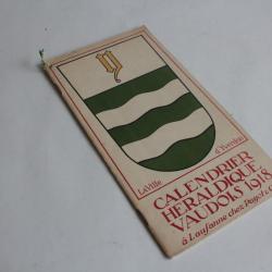 Calendrier h&eacute;raldique vaudois 1918