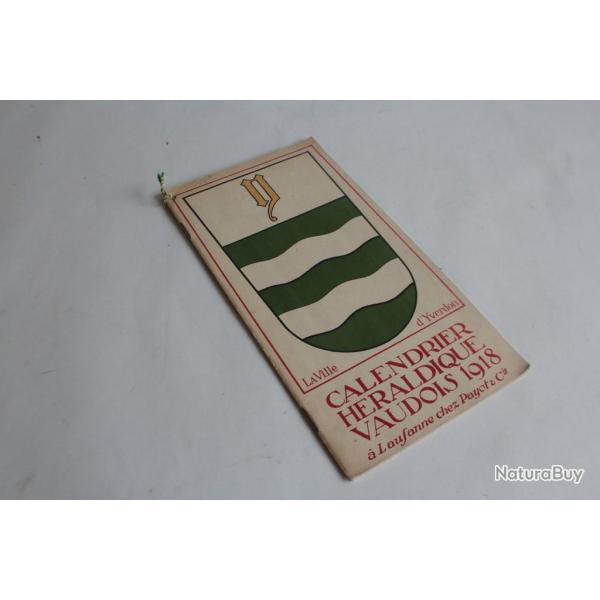 Calendrier h�raldique vaudois 1918