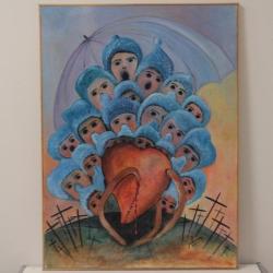 Tableau peinture Jehany Art na&iuml;f Thonon-les-Bains