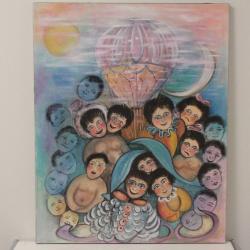 Tableau peinture Jehany Art na&iuml;f Thonon-les-Bains