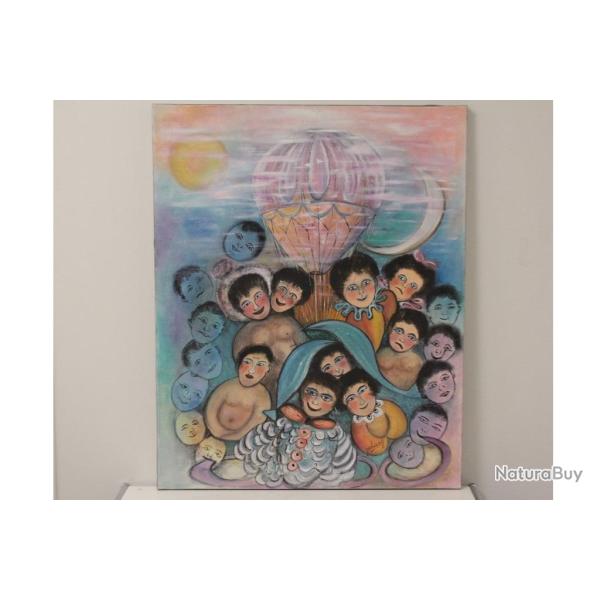 Tableau peinture Jehany Art na�f Thonon-les-Bains