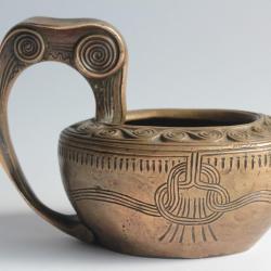 Gustav GURSCHNER Coupe bronze Art Nouveau