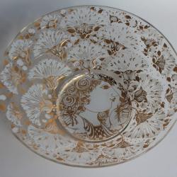 ROSENTHAL Plat verre Bjorn Wiinblad 1976