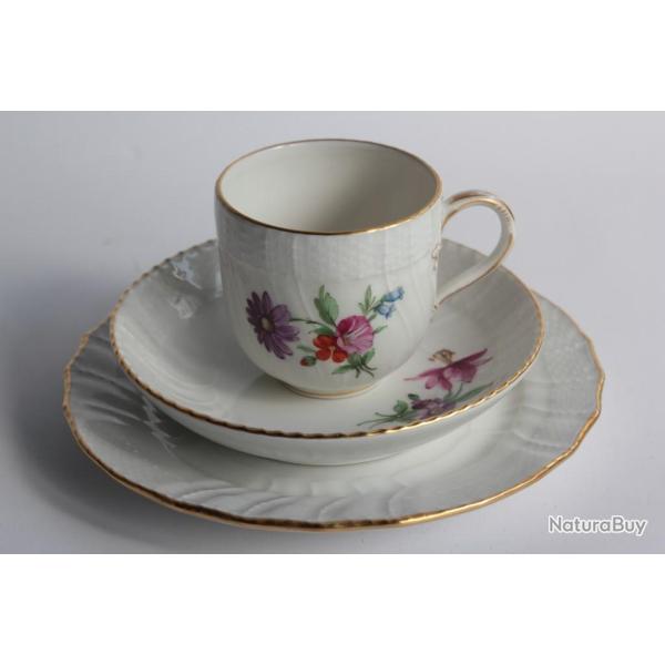 Tasse Assiette � dessert porcelaine KPM Berlin Allemagne