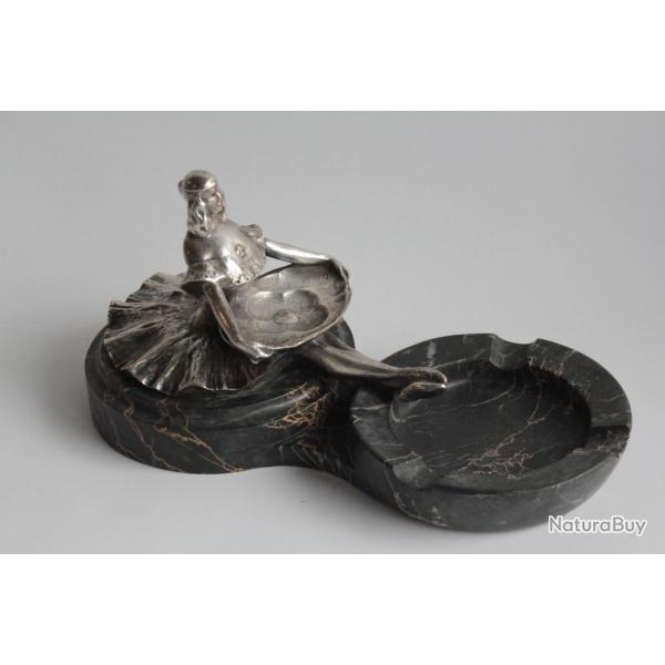 Gr�goire CALVET Cendrier Baguier bronze Art Nouveau