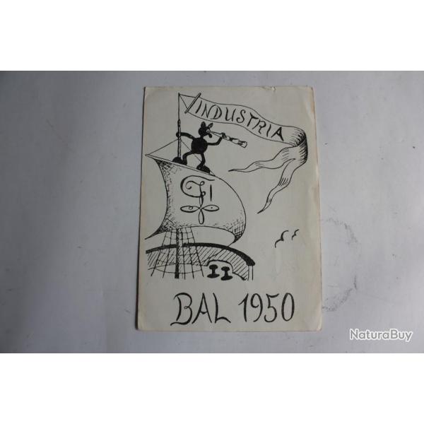 CPA Suisse soci�t� �tudiante Zofingue Bal d'industria 1950 Carte Postale