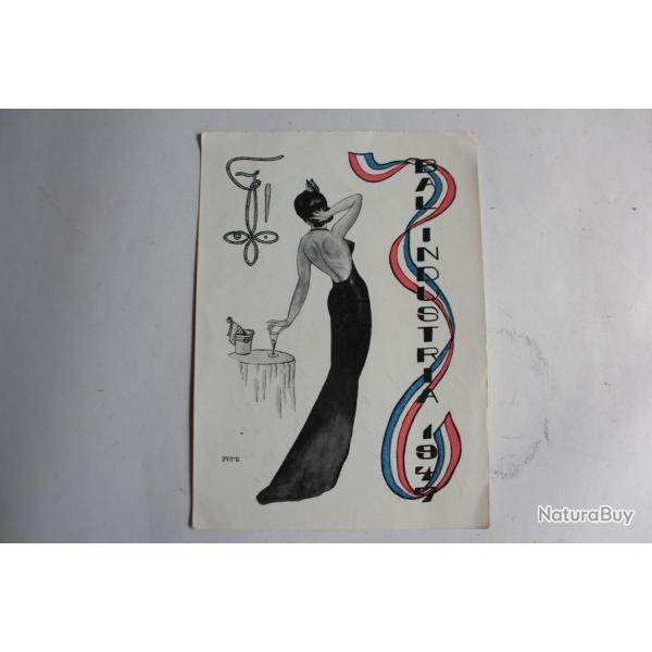 CPA Suisse soci�t� �tudiante Zofingue Bal d'industria 1947 Carte Postale