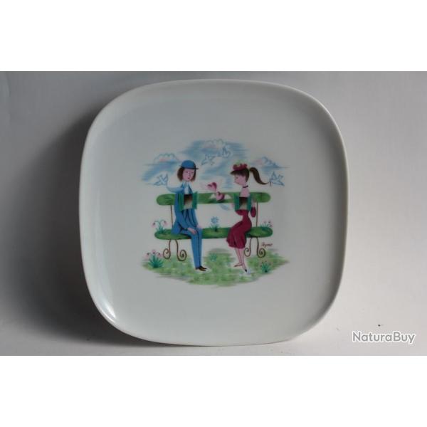 PEYNET Assiette porcelaine Rosenthal Studio-Linie