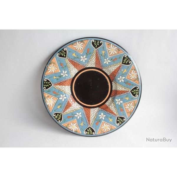 Assiette c�ramique �maux de Thun Thoune Suisse Gen�ve