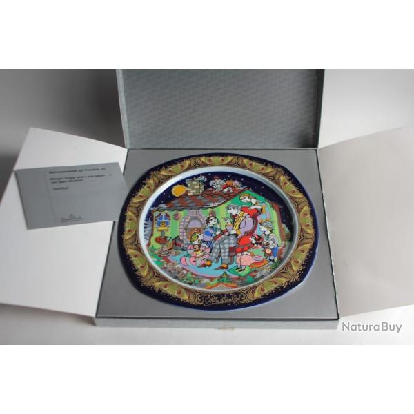 ROSENTHAL Assiette porcelaine Bjorn Wiinblad No�l 1992