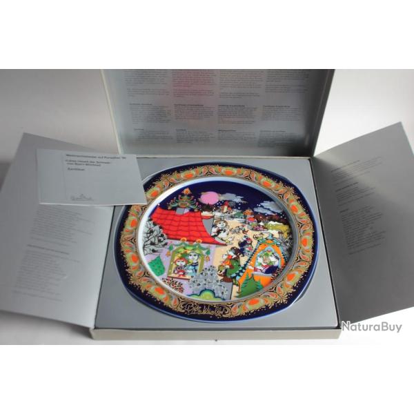 ROSENTHAL Assiette porcelaine Bjorn Wiinblad No�l 1990