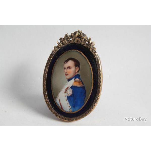 Peinture miniature sur porcelaine Napol�on Bonaparte