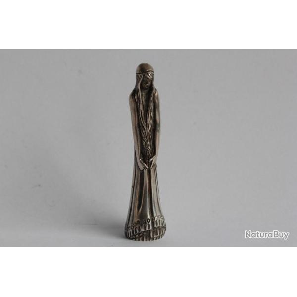 Sceau bronze argent� Femme Art Nouveau
