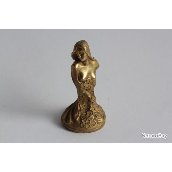 LOISEAU-ROUSSEAU Sceau bronze Femme Art Nouveau