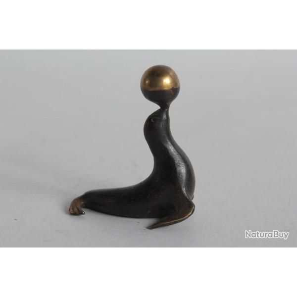 Richard ROHAC Bronze Viennois miniature Otarie