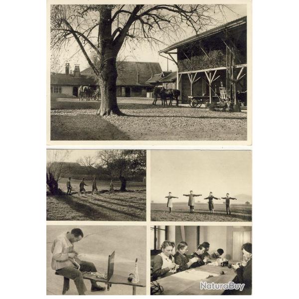 3 CPA Suisse Les Asiles de Lavigny �pileptiques de Suisse Romande Ferme