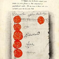 CPA La croisade des femmes fran&ccedil;aises Trait&eacute; de neutralit&eacute; Belge 1839