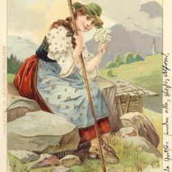 CPA illustr&eacute;e Fr&ouml;hliche Pfingsten Heureuse Pentec&ocirc;te 1904