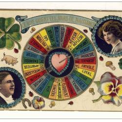 CPA illustr&eacute;e F&ecirc;te Anniversaire Ce que disent les jours de naissance Chance