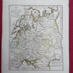 Ancienne Gravure Carte Russie époque 1820