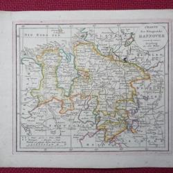 Ancienne Gravure Carte Allemagne HANNOVER époque 1820