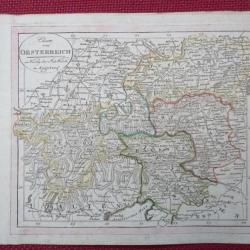 Ancienne Gravure Carte Autriche époque 1820