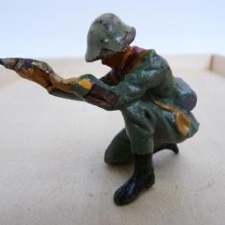 Soldat ELASTOLIN ou LINEOL ? Militaire Chargeur Obus Jouet Militaria