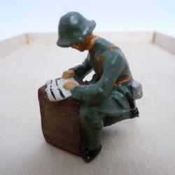 Soldat ELASTOLIN Militaire Carte Jouet Militaria