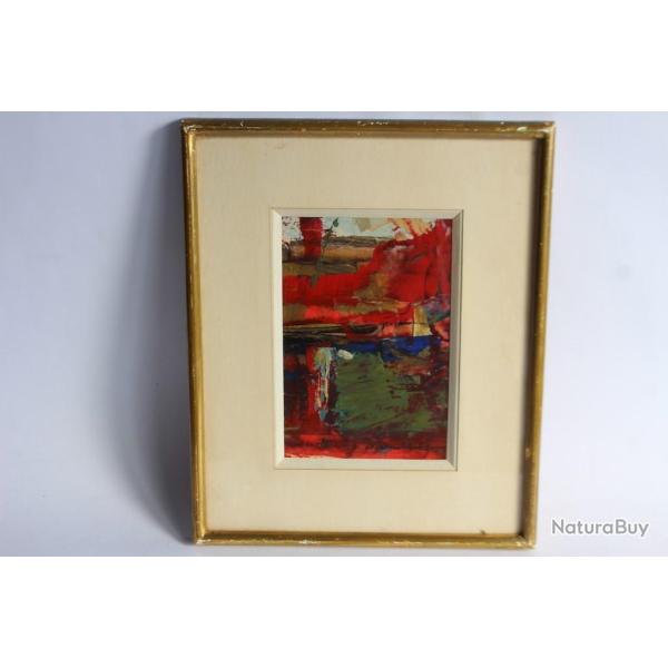 Tableau Peinture Huile Moderne June BUCHHOLZ 1960