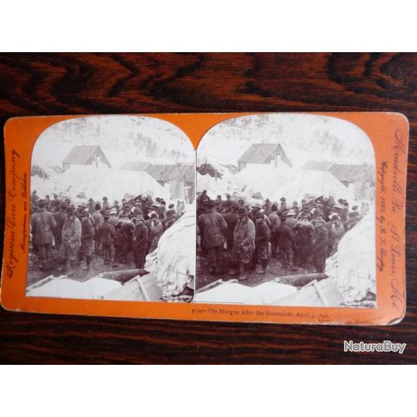 Photographie Photo Stro Alaska Morgue after Snowslide Avalanche