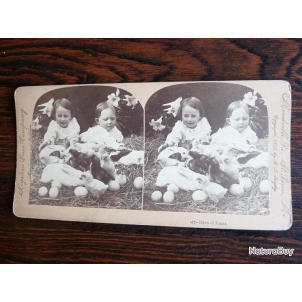 Photographie Photo St�r�o A l'Aube de P�ques Dawn of Easter Enfants