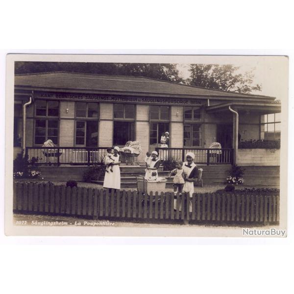 CPA photo Suisse Bern S�uglingsheim - La Pouponni�re Travail Femmes